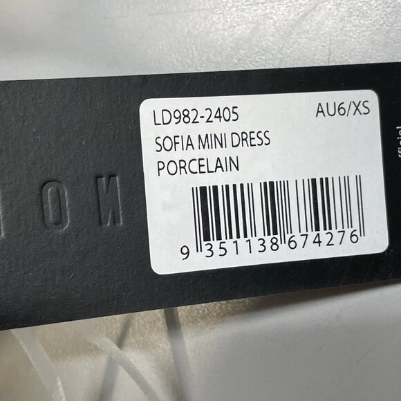 NEW LIONESS Sofia Mini Dress – White/Porcelain – Size XS – NWT - Picture 6 of 9